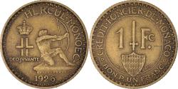 World Coins - Coin, Monaco, Louis II, Franc, 1924, Poissy, , Aluminum-Bronze, KM:111