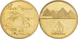 World Coins - France, Token, Le Piton de la Fournaise, Copper-nickel Aluminium,