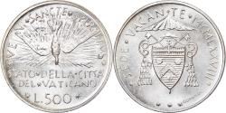 World Coins - Coin, VATICAN CITY, Sede Vacante, 500 Lire, 1978, Roma, , Silver