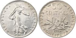 World Coins - France, 50 Centimes, Semeuse, 1910, Paris, Silver, , Gadoury:420