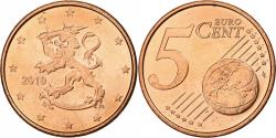 World Coins - Finland, 5 Euro Cent, 2010, Vantaa, Copper Plated Steel, , KM:100