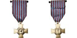 World Coins - France, Croix du Combattant, WAR, Medal, 1939-1945, Excellent Quality, Bronze
