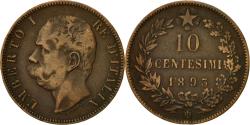 World Coins - Coin, Italy, Umberto I, 10 Centesimi, 1893, Birmingham, , Copper