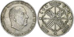 World Coins - Spain, Caudillo and regent, 100 Pesetas, 1966 (66), Madrid, Silver,