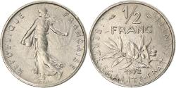 World Coins - Coin, France, Semeuse, 1/2 Franc, 1972, Paris, , Nickel, KM:931.1, Le