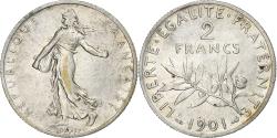 World Coins - Coin, France, Semeuse, 2 Francs, 1901, Paris, , Silver, KM:845.1