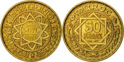 World Coins - Coin, Morocco, 50 Francs, AH 1371/1952, Paris, ESSAI, , Aluminum-Bronze
