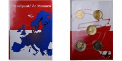 World Coins - Monaco, Rainier III & Albert, Coffret 10 c. - 2 Euro, 2002, MDP,