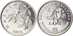 World Coins - Coin, Croatia, 20 Lipa, 2015, , Nickel plated steel, KM:7