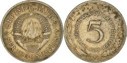 World Coins - Coin, Yugoslavia, 5 Dinara, 1975, , Copper-Nickel-Zinc, KM:58