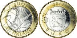 World Coins - Finland, 5 Euro, Provinces - Savonia, 2011, Vantaa, , Bi-Metallic