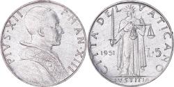 World Coins - Coin, VATICAN CITY, Pius XII, 5 Lire, 1951, Roma, , Aluminum, KM:51.1