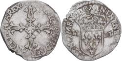 World Coins - Coin, France, Henri IV, 1/4 Ecu, 160[5?], Rennes ?, , Silver