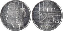 World Coins - Coin, Netherlands, 25 Cents, 1984
