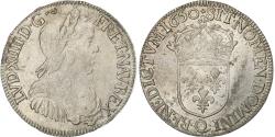 World Coins - France, Louis XIV, 1/2 Écu à la mèche longue, 1650, Narbonne, Silver