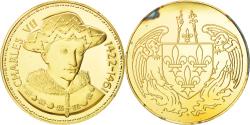 World Coins - France, Medal, Les Rois de France, Charles VII, History, , Vermeil