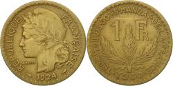 Togo, 2 Francs, 1925, Paris, , Aluminum-Bronze, KM:3 | African Coins