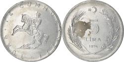 World Coins - Coin, Turkey, 5 Lira, 1974, , Stainless Steel, KM:905