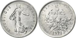 World Coins - France, 5 Francs, Semeuse, 1971, Paris, Copper-nickel, , Gadoury:771