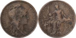 World Coins - France, 5 Centimes, Dupuis, 1916, Paris, Bronze, , Gadoury:165, KM:842