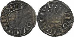 World Coins - France, Louis VIII-IX, Denier Tournois, 1223-1244, Billon,