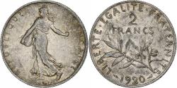 World Coins - France, 2 Francs, Semeuse, 1920, Paris, Silver, , Gadoury:532, KM:845.1