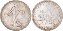 World Coins - Coin, France, Semeuse, Franc, 1914, Paris, , Silver, KM:844.1