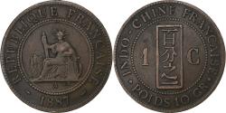 World Coins - French Indo-China, Cent, 1887, Paris, Bronze, , Lecompte:39, KM:1