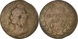 World Coins - Coin, France, Dupré, 5 Centimes, AN 6, Bordeaux, , Bronze, KM:640.8