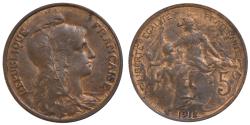 World Coins - Coin, France, Dupuis, 5 Centimes, 1912, Paris, , Bronze, Gadoury:165