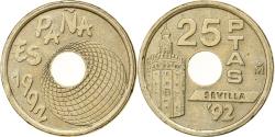 World Coins - Spain, Juan Carlos I, 25 Pesetas, 1992, Madrid, Aluminum-Bronze,