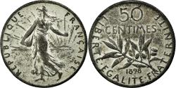 World Coins - Coin, France, Semeuse, 50 Centimes, 1898, , Silver, Gadoury:420
