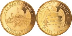 World Coins - France, Medal, Révolution Française, La Marseillaise, , Copper Gilt