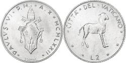 World Coins - Vatican, Paul VI, 2 Lire, 1972 (Anno X), Rome, Aluminum, , KM:117