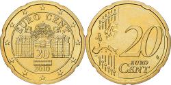World Coins - Austria, 20 Euro Cent, 2010, Vienna, BU, , Nordic gold, KM:3140