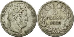 World Coins - Coin, France, Louis-Philippe, 5 Francs, 1838, Strasbourg, , Silver