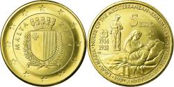 World Coins - Malta, 5 Euro, 2014, , Brass