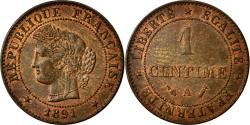 World Coins - Coin, France, Cérès, Centime, 1891, Paris, , Bronze, Gadoury:88