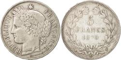 World Coins - Coin, France, Cérès, 5 Francs, 1870, Bordeaux, , Silver, KM:818.4