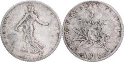 World Coins - France, Franc, Semeuse, 1916, Paris, Silver, , Gadoury:467, KM:844.1