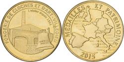 World Coins - France, Token, Fonderie de Cloches et d'Art, Villedieu, 2015, Copper-nickel