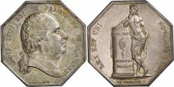 World Coins - France, Token, Louis XVIII, Notaires de l'Arrondissement d'Orléans, Silver, De