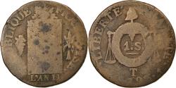 World Coins - Coin, France, Sol aux balances françoise, Sol, 1793, Nantes, , Bronze