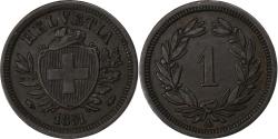 World Coins - Switzerland, Rappen, 1851, Paris, Bronze, , KM:3