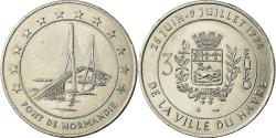 World Coins - France, Medal, 3 Euro Ville du Havre, Pont de Normandie, 1996,