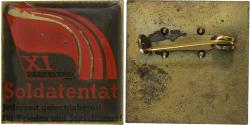 World Coins - Germany, Broche, XI Partei Tag, Soldatentat, Brass,
