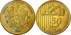 World Coins - Switzerland, 50 Centimes, Fantasy Euro, Pattern, 2003, Nordic gold,