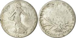 World Coins - Coin, France, Semeuse, 50 Centimes, 1903, Paris, , Silver, KM:854