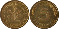 World Coins - Coin, Germany, 5 Pfennig, 1992