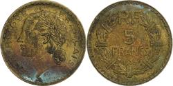 World Coins - France, 5 Francs, Lavrillier, 1939, Aluminum-Bronze, , KM:888a.1